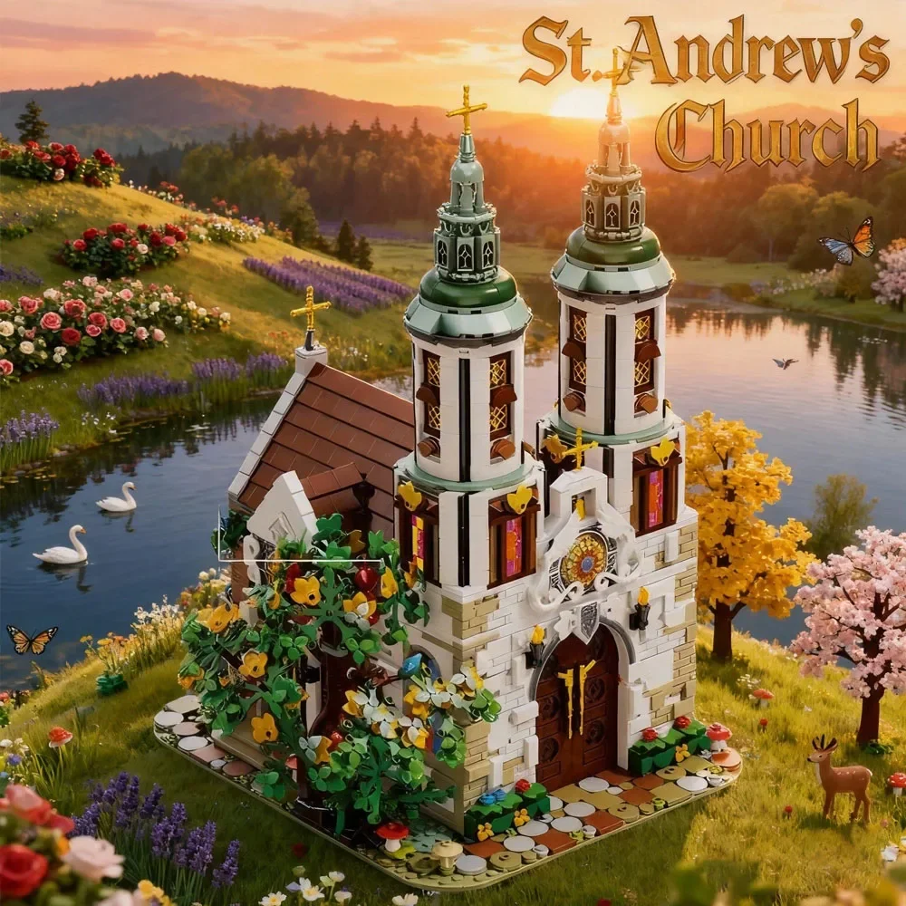 Creative St. Andrew's Church Medieval European Church Model Building Block Brick Set Desktop Decoration collect Toy Gift 3306PCS
Creative St. Andrew's Church Medieval European Church Model Building Block Brick Set Desktop Decoration collect Toy Gift 3306PCS