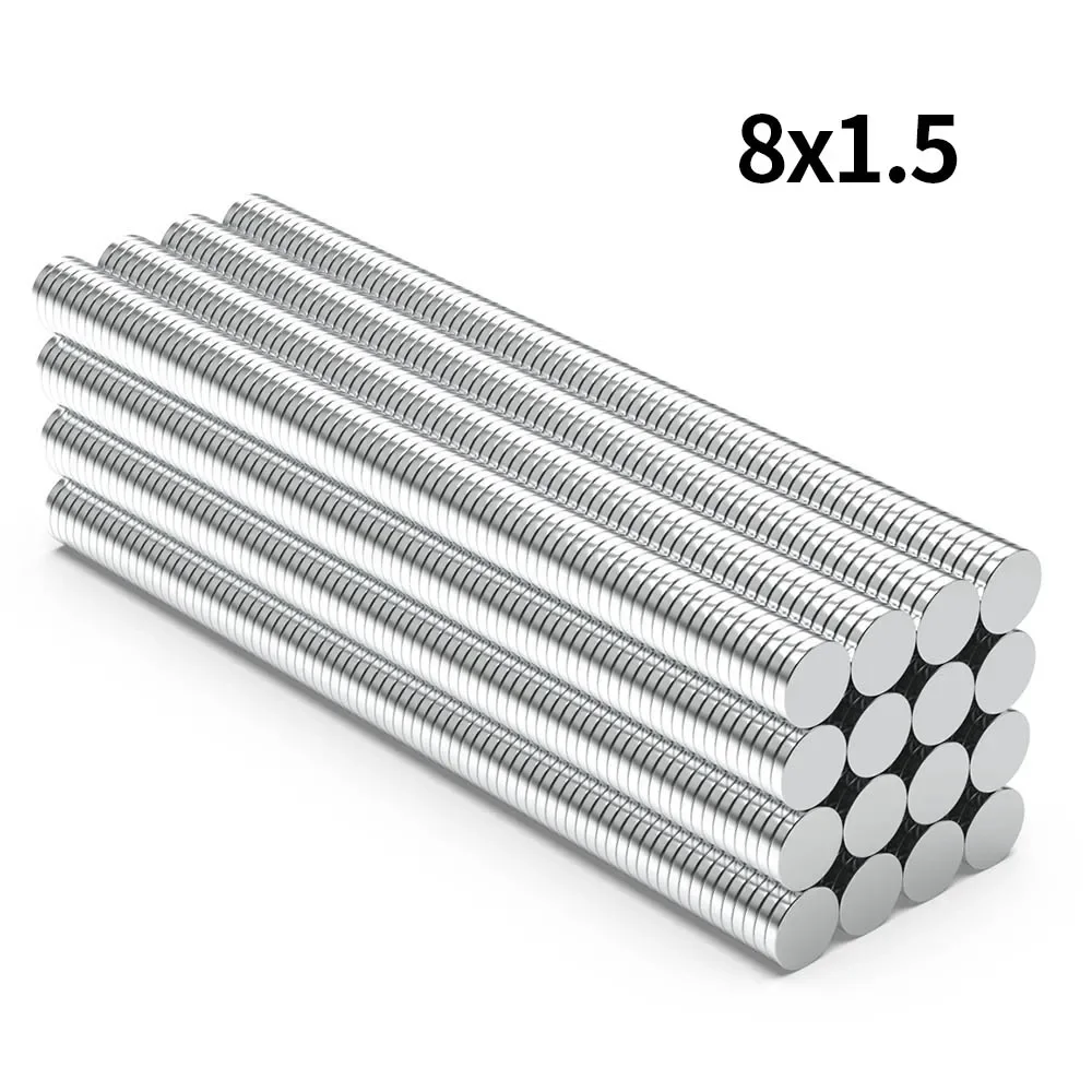 8x1.5mm N35 Super Strong Neodymium Magnet Round NdfeB Powerful Permanent Magnetic imanes Refrigerator Magnets 8*1.5
8x1.5mm N35 Super Strong Neodymium Magnet Round NdfeB Powerful Permanent Magnetic imanes Refrigerator Magnets 8*1.5