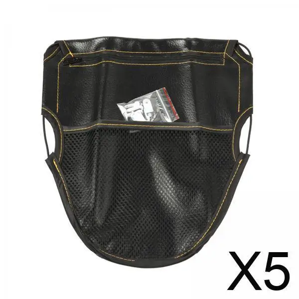 5 черных кожаных мотоциклетных скутеров под сумкой для хранения сиденья
5 черных кожаных мотоциклетных скутеров под сумкой для хранения сиденья