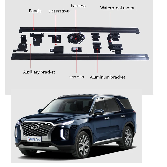 Hyundai PALISADE Automatic Foot Step Electric Sliding Steps Pedal Side Step Running Board Carton Packaging Aluminum Alloy 2 Sets
Hyundai PALISADE Automatic Foot Step Electric Sliding Steps Pedal Side Step Running Board Carton Packaging Aluminum Alloy 2 Sets