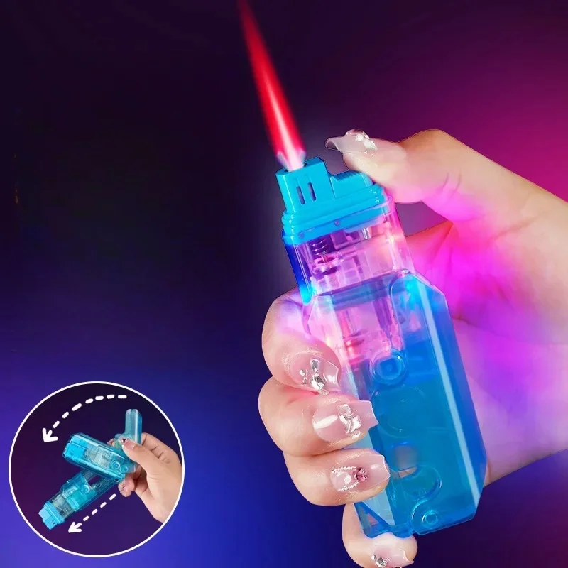Windproof Jet Flame Inflatable Lighter Outdoor Portable Butane Luminous Radish Knife Pressure Reducing Lighter Men's Gift
Windproof Jet Flame Inflatable Lighter Outdoor Portable Butane Luminous Radish Knife Pressure Reducing Lighter Men's Gift