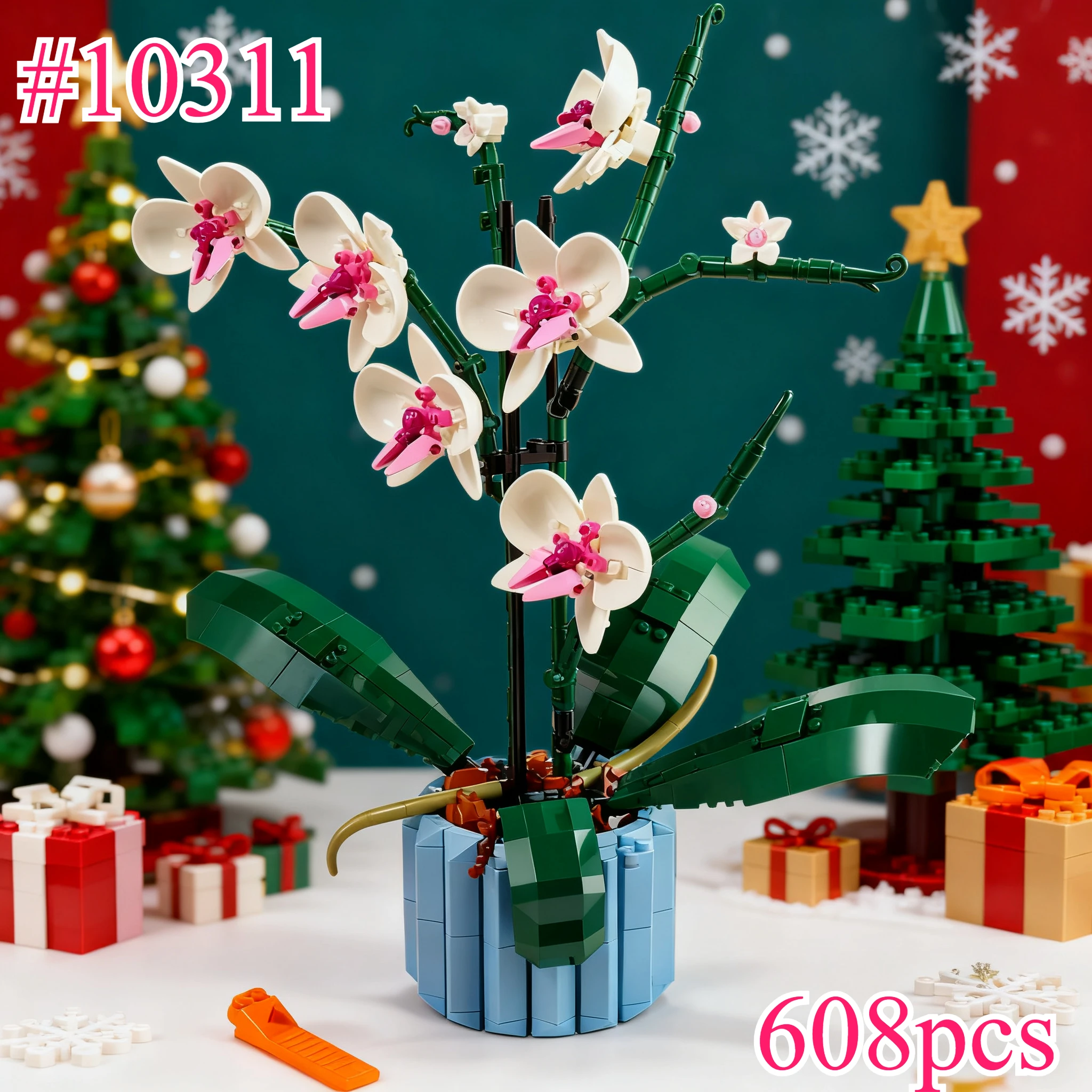 Букет цветущей орхидеи бонсай 10311 Наборы строительных блоков, совместимые с частицами Legoed, подходит для рождественских подарков, 608 шт.
Букет цветущей орхидеи бонсай 10311 Наборы строительных блоков, совместимые с частицами Legoed, подходит для рождественских подарков, 608 шт.