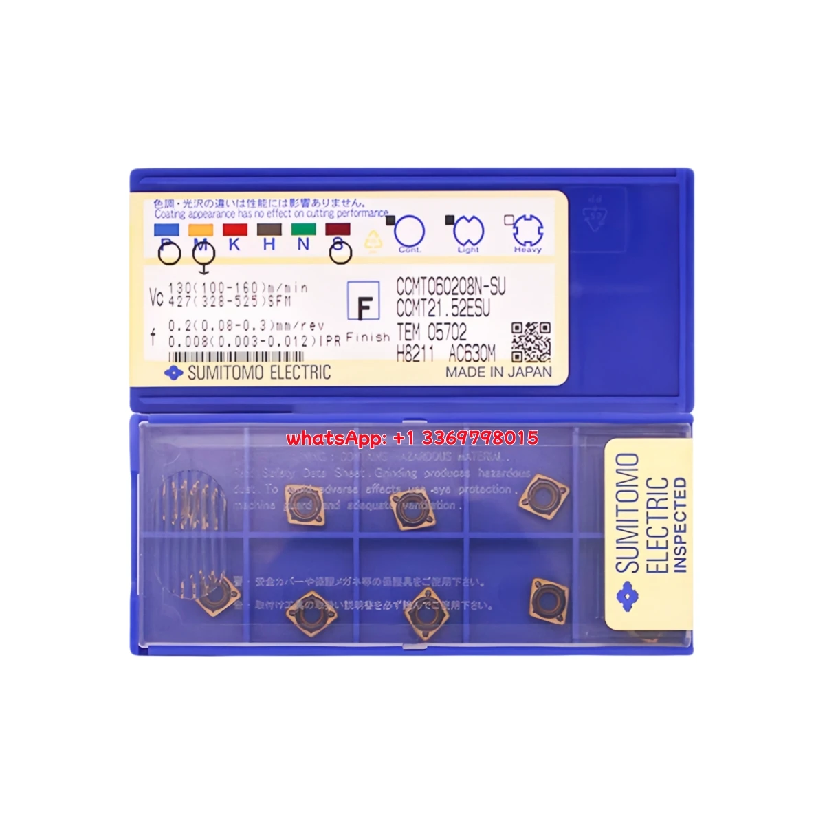 10pcs SUMITOMO 100% Original CCMT CCMT0602 02 04 CCMT09T3 04 08 CCMT1204 04 N-SU N-MU N-GU AC2000 AC4010K AC4015K Turning Insert
10pcs SUMITOMO 100% Original CCMT CCMT0602 02 04 CCMT09T3 04 08 CCMT1204 04 N-SU N-MU N-GU AC2000 AC4010K AC4015K Turning Insert