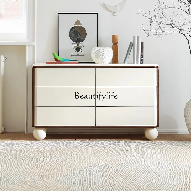 French Cream Wind Solid Wood Six Bucket Cabinet Bedroom Modern Simple Storage Bedside Cabinet
French Cream Wind Solid Wood Six Bucket Cabinet Bedroom Modern Simple Storage Bedside Cabinet