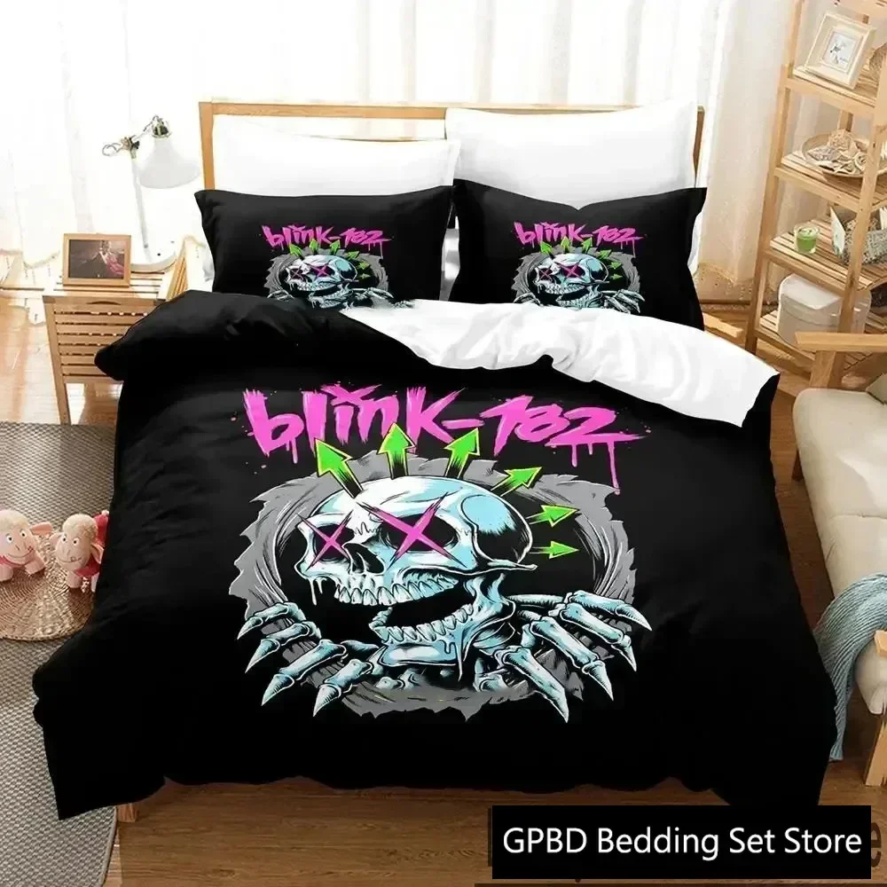 Luxury New 3D Print Blink-182 Bedding Set Boys Girls Twin Queen King Size Duvet Cover Pillowcase Bed Adult Home Textileextile
Luxury New 3D Print Blink-182 Bedding Set Boys Girls Twin Queen King Size Duvet Cover Pillowcase Bed Adult Home Textileextile
