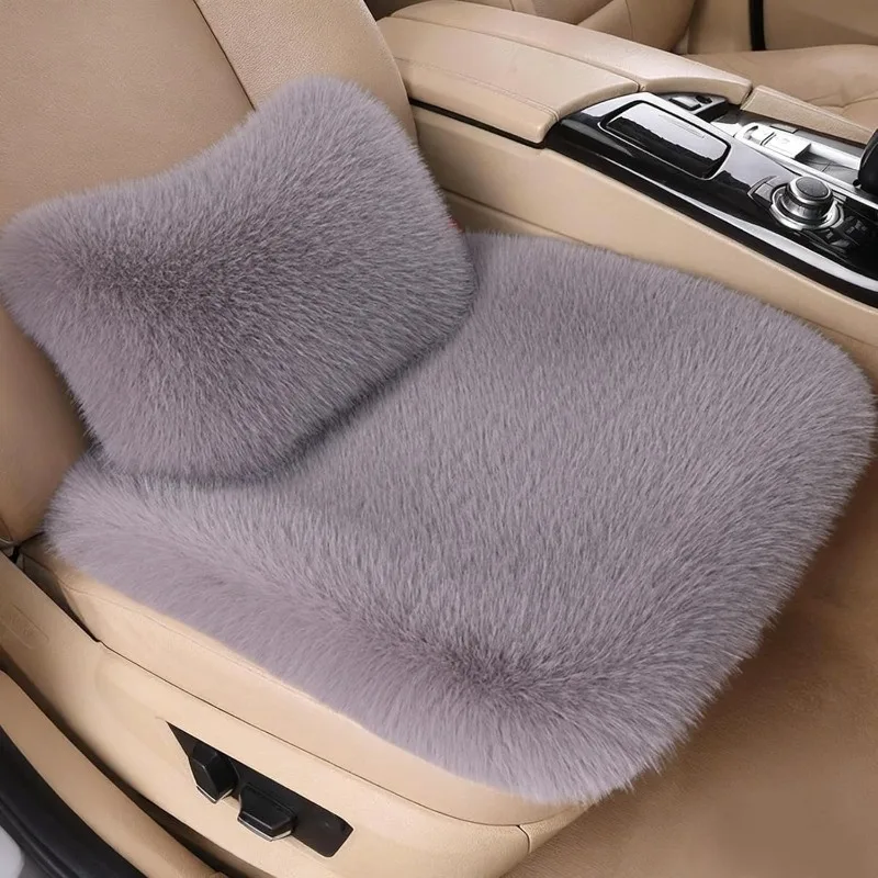 Universal Winter Warm Plush Long Wool Fur Car Front Seat Covers Non-Slip Thick Protect Cushion Mat Soft Comfortable Durable
Universal Winter Warm Plush Long Wool Fur Car Front Seat Covers Non-Slip Thick Protect Cushion Mat Soft Comfortable Durable