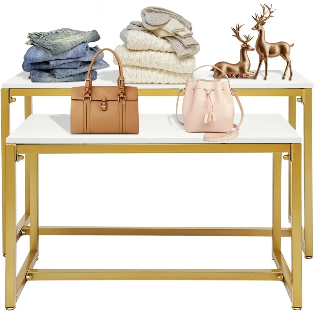 2PCS Nesting Tables Display Tables for Retail Stores 110.23lbs Load Capacity Boutique Display Tables for Home Clothing Shop
2PCS Nesting Tables Display Tables for Retail Stores 110.23lbs Load Capacity Boutique Display Tables for Home Clothing Shop