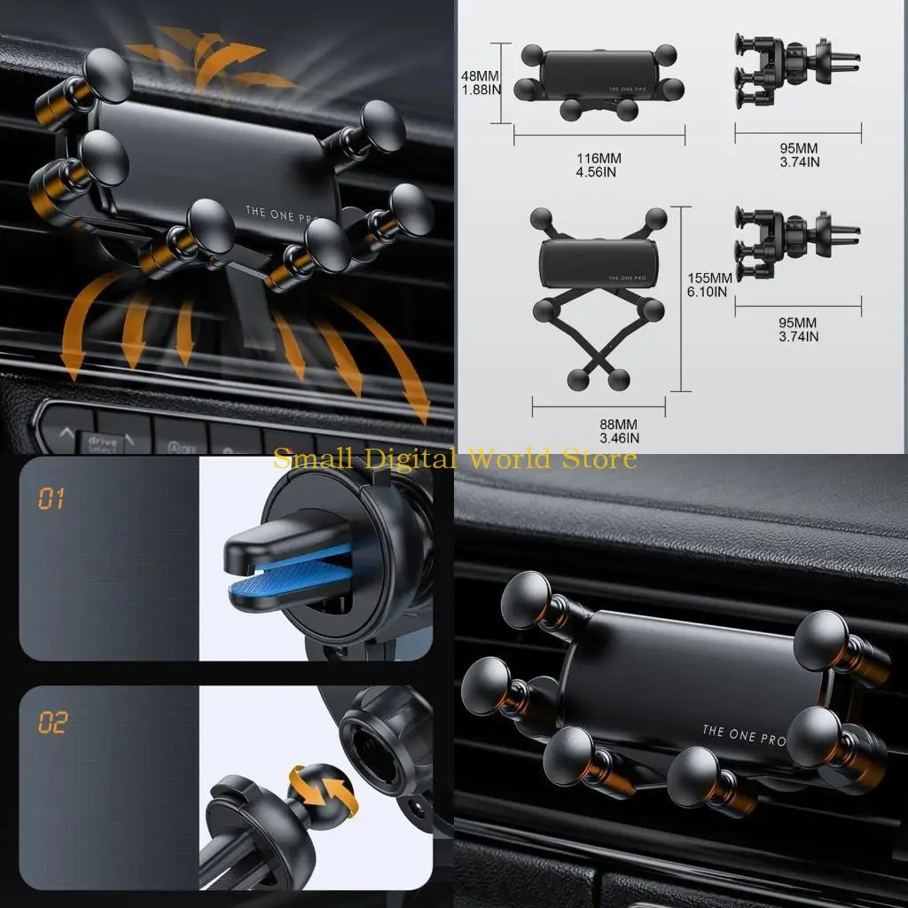 77UB Car Phone Gravity Holder Base Universal Bracket for 4.7-6.7in Mobile Phone 360- Rotation-Car Air-Vent Clip Phone Support
77UB Car Phone Gravity Holder Base Universal Bracket for 4.7-6.7in Mobile Phone 360- Rotation-Car Air-Vent Clip Phone Support