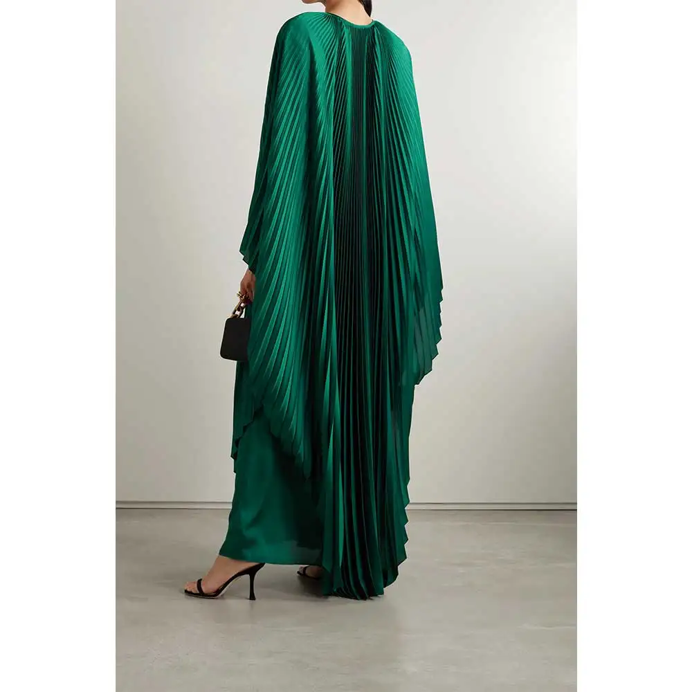 Green Luxury Women's Party Dress Crystal Embellished Fine Pleated Chiffon Formal Evening Dress Mother Cape 2023 Ultra Long Dress
Green Luxury Women's Party Dress Crystal Embellished Fine Pleated Chiffon Formal Evening Dress Mother Cape 2023 Ultra Long Dress