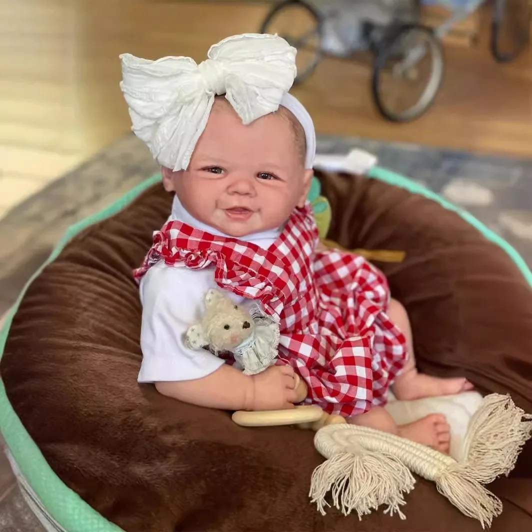 NPK 19-inch Lifelike Baby Doll Soft Body Reborn Vivienne with 3D Skin And Hand-Rooted Hair Touch Doll Multiple Layers Painting
NPK 19-inch Lifelike Baby Doll Soft Body Reborn Vivienne with 3D Skin And Hand-Rooted Hair Touch Doll Multiple Layers Painting