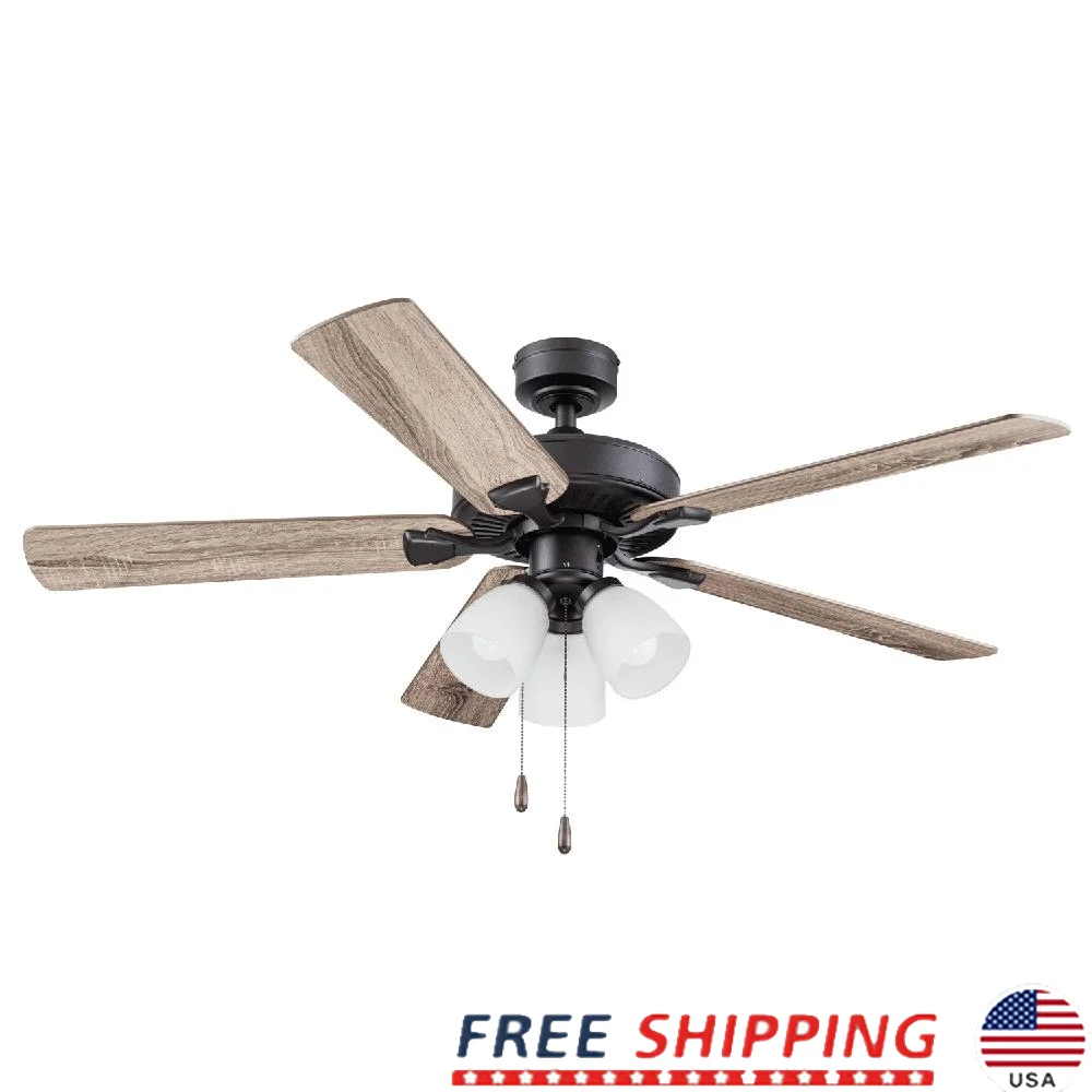 52-дюймовый потолочный вентилятор с 5 лопастями, комплект светильников из матового стекла, тяговые цепи, реверсивный двигатель, многопозиционное крепление, идеальная гостиная
52-дюймовый потолочный вентилятор с 5 лопастями, комплект светильников из матового стекла, тяговые цепи, реверсивный двигатель, многопозиционное крепление, идеальная гостиная