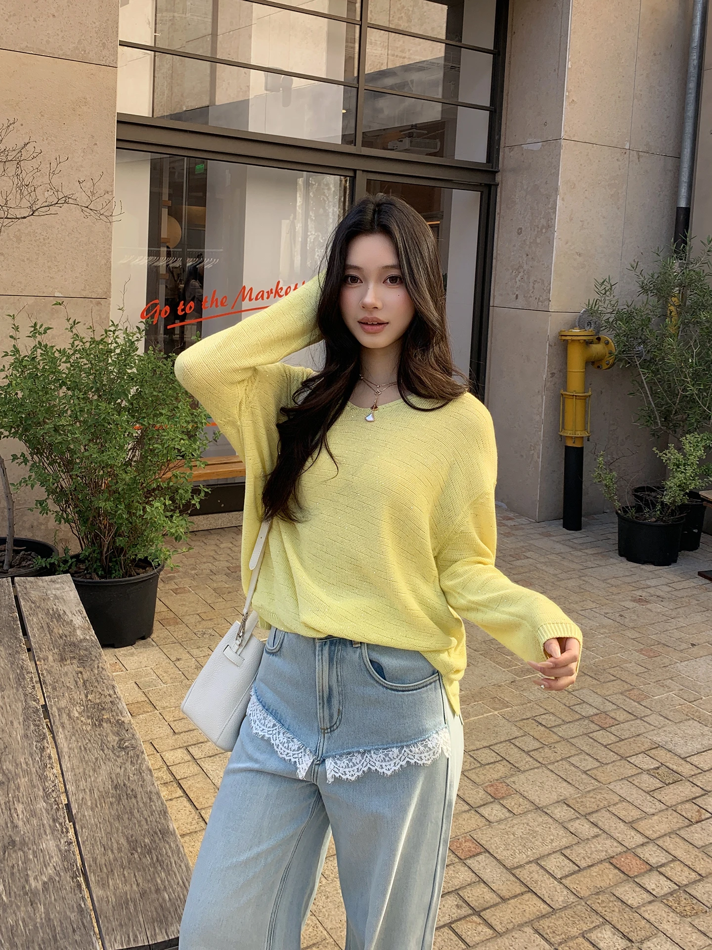 Lao Yang's Personal Style Yellow Linen Knitted Sweater Fashionable Spring Women's Casual Wear Soft Comfortable Long Sleeve
Lao Yang's Personal Style Yellow Linen Knitted Sweater Fashionable Spring Women's Casual Wear Soft Comfortable Long Sleeve