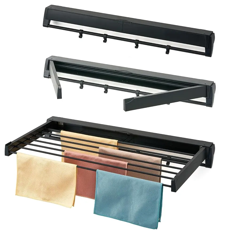 Free ShippingWall Mounted Drying Rack, Aluminum Collapsible, 88 lbs Capacity, Foldable Laundry Rack for Drying Clothes (Black)
Free ShippingWall Mounted Drying Rack, Aluminum Collapsible, 88 lbs Capacity, Foldable Laundry Rack for Drying Clothes (Black)