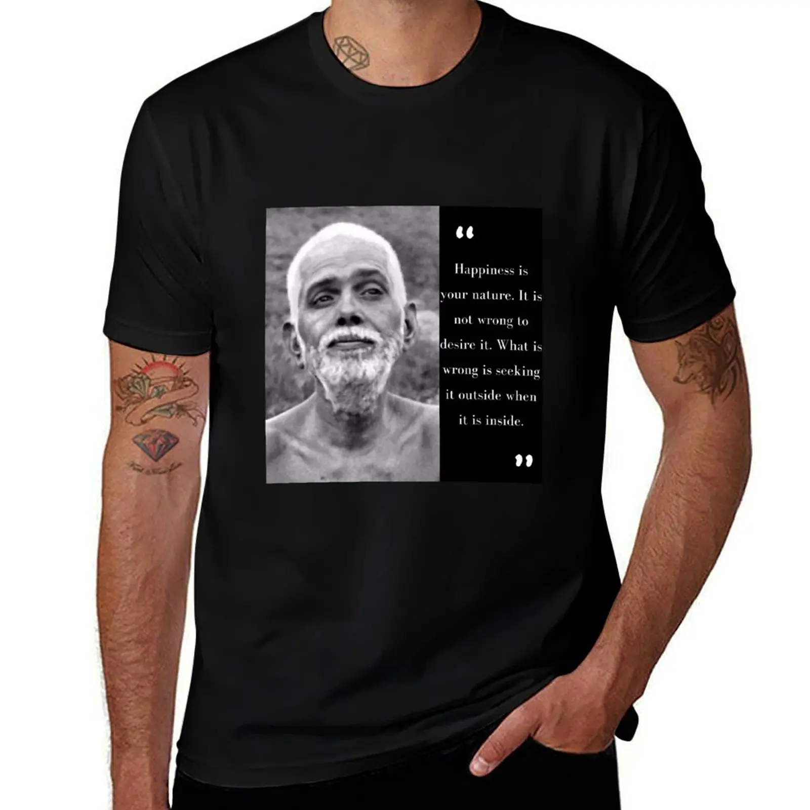 funny T-Shirt shirts t graphic with Maharshi Quote for man 100% Ramana tshirt prints shirts t Happiness cotton
funny T-Shirt shirts t graphic with Maharshi Quote for man 100% Ramana tshirt prints shirts t Happiness cotton