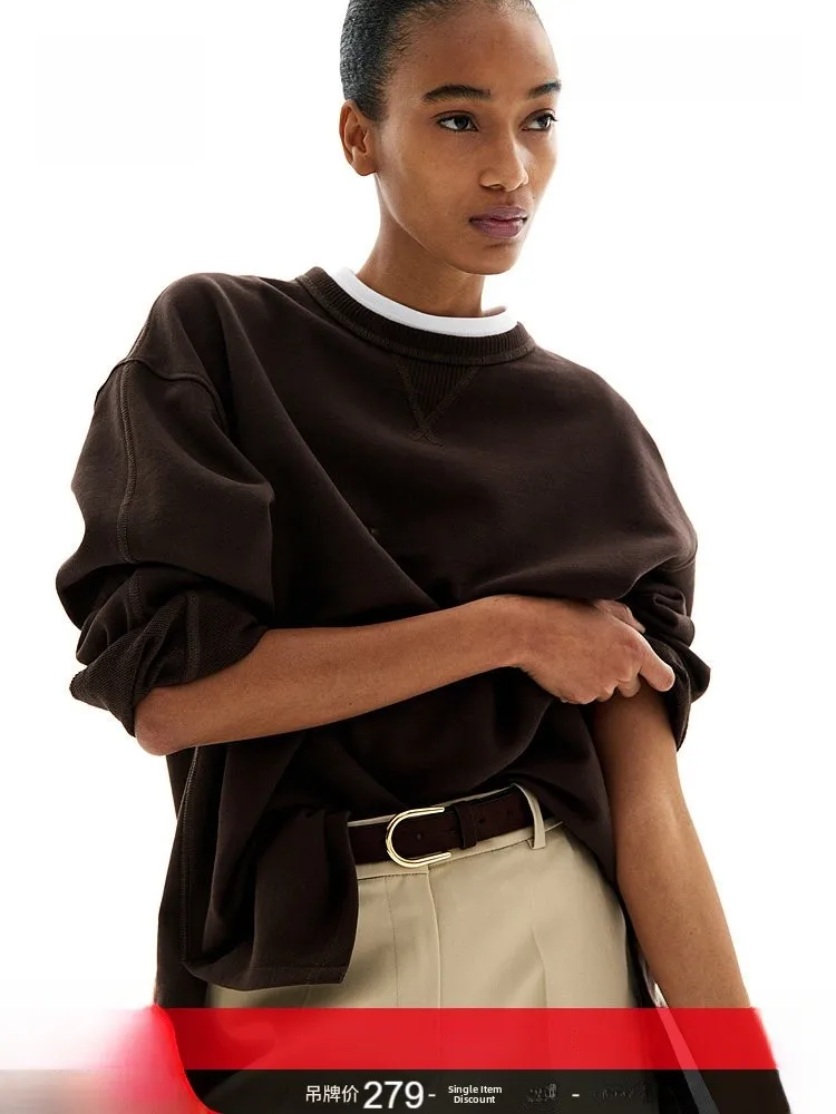 Loose round Neck Sweatshirt Letter Pattern American Style Women's Casual Wear H&M Miu Series Spring 2025 Other Material 100%
Loose round Neck Sweatshirt Letter Pattern American Style Women's Casual Wear H&M Miu Series Spring 2025 Other Material 100%
