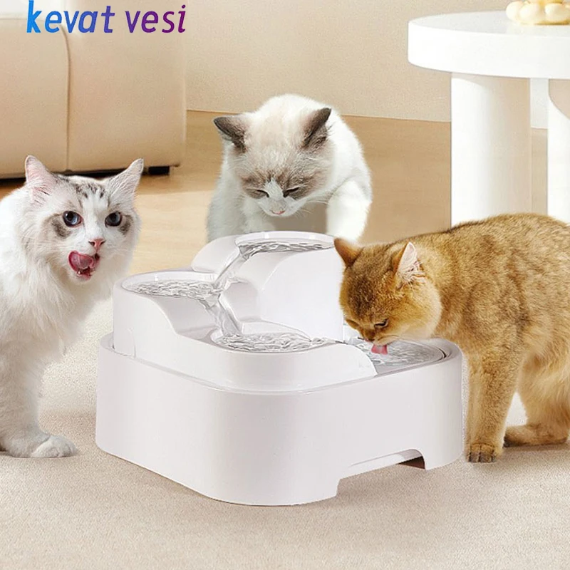 2L Cat Water Fountain Multi-slot Automatic Pet Water Dispenser for 2-4 Cats USB Electric Mute Kitten Water Feeder Pet Supplies
2L Cat Water Fountain Multi-slot Automatic Pet Water Dispenser for 2-4 Cats USB Electric Mute Kitten Water Feeder Pet Supplies