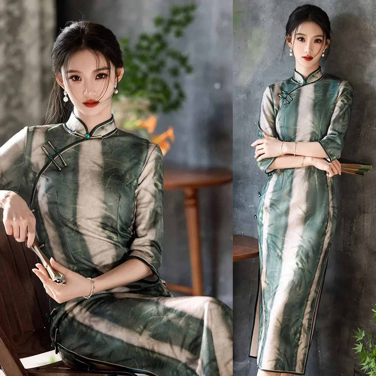 Элегантное женское платье Cheongsam на осень-зиму 2024, китайское традиционное вечернее свадебное банкетное платье, длинное велюровое платье Qipao
Элегантное женское платье Cheongsam на осень-зиму 2024, китайское традиционное вечернее свадебное банкетное платье, длинное велюровое платье Qipao