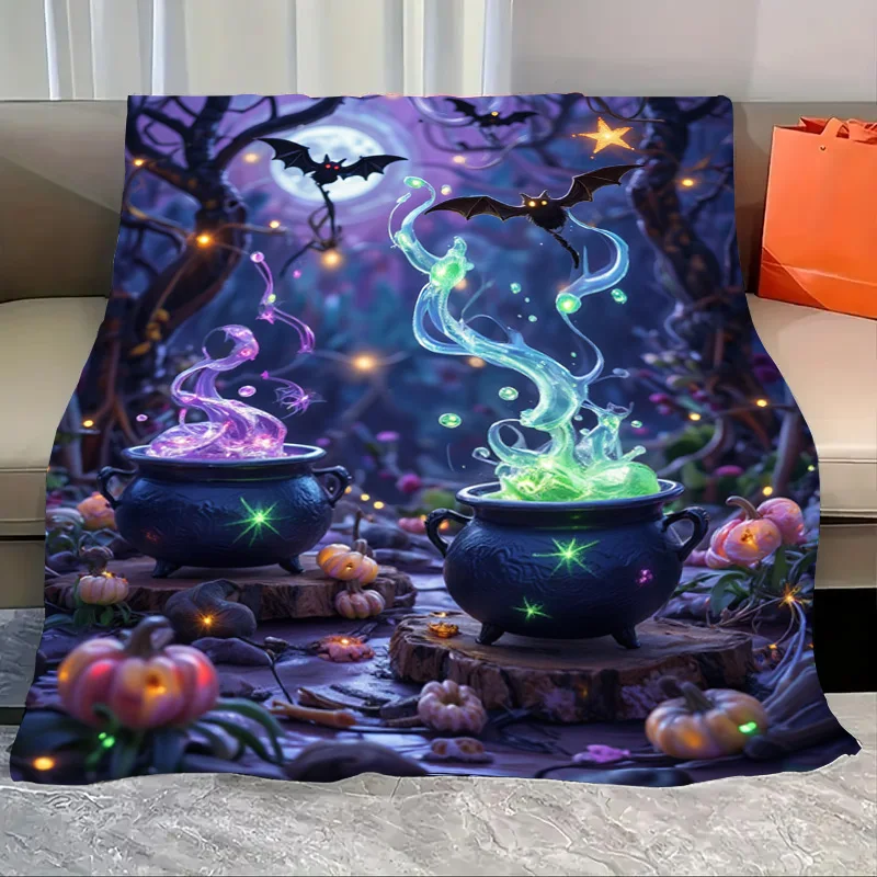 Flannel Blanket-Soft Lightweight All-season Halloween Magic Cauldron Pumpkin Bat Cozy Baby Blanket
Flannel Blanket-Soft Lightweight All-season Halloween Magic Cauldron Pumpkin Bat Cozy Baby Blanket