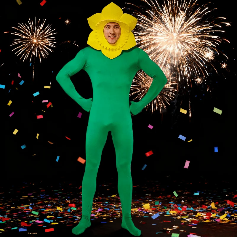 Костюм для тематической вечеринки: Нарядный костюм подсолнуха для взрослых, для ролевых игр и выступлений
Костюм для тематической вечеринки: Нарядный костюм подсолнуха для взрослых, для ролевых игр и выступлений