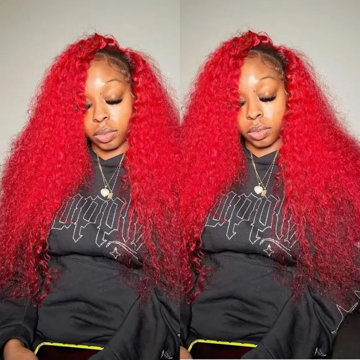32 Inch 13x6 Hd Lace Frontal Wigs Red Color Deep Wave Frontal Wig 13x4 Lace Front Human Hair Wig Curly Brazilian Hair For Women
32 Inch 13x6 Hd Lace Frontal Wigs Red Color Deep Wave Frontal Wig 13x4 Lace Front Human Hair Wig Curly Brazilian Hair For Women