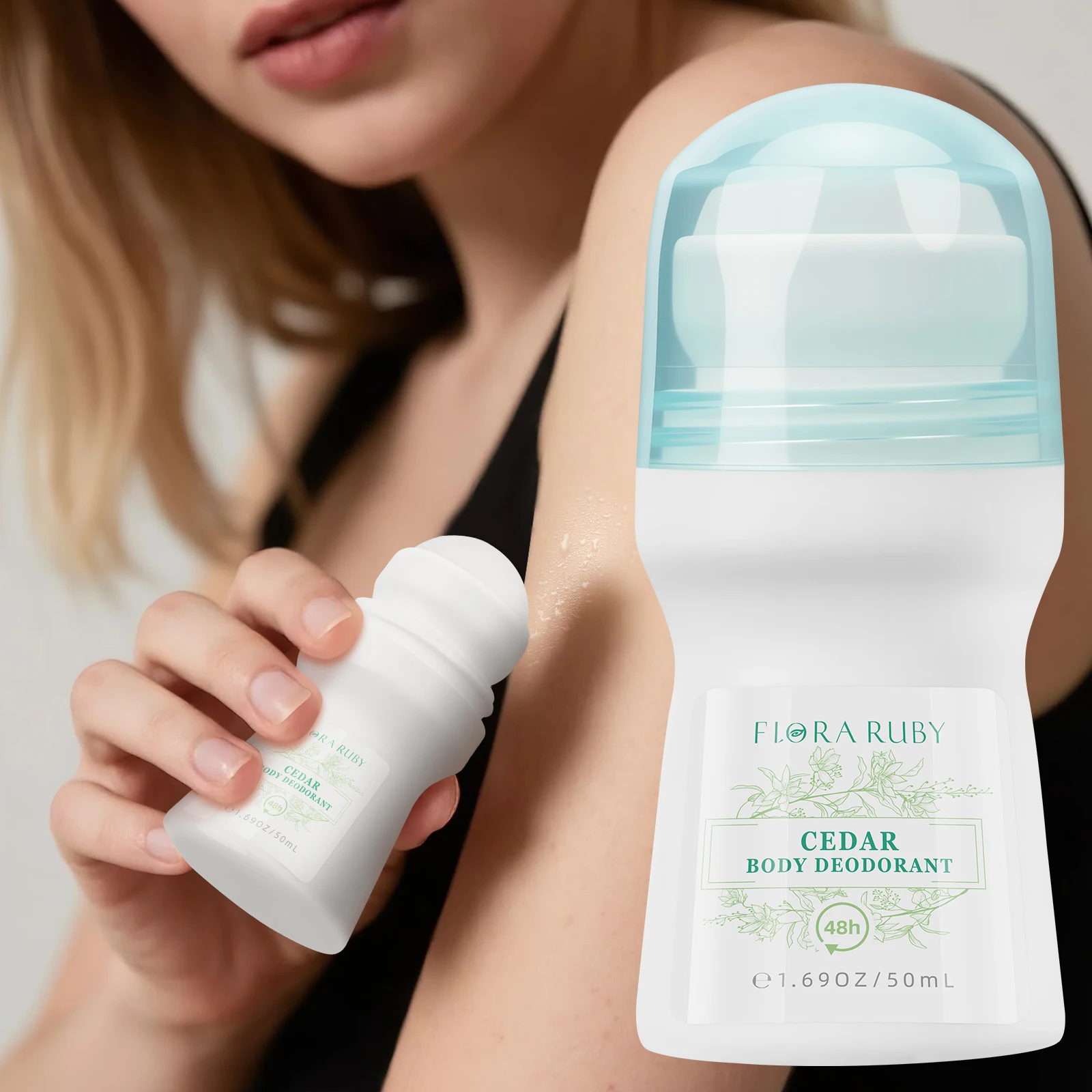 Flora Ruby Light Green Series Deodorant Roll On All-purpose Deodorant Roll Aluminum Free Easy To Carry 50g
Flora Ruby Light Green Series Deodorant Roll On All-purpose Deodorant Roll Aluminum Free Easy To Carry 50g