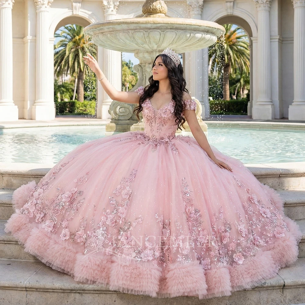 Платье для выпускного вечера и квинсеаньеры 2026, индивидуальный пошив, блестящее кружево, аппликации, бисер, нарядное вечернее платье, vestido quinceañeras
Платье для выпускного вечера и квинсеаньеры 2026, индивидуальный пошив, блестящее кружево, аппликации, бисер, нарядное вечернее платье, vestido quinceañeras