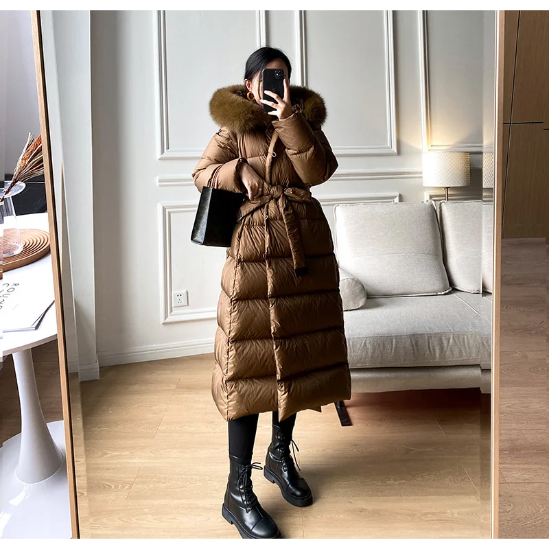 Down Jacket for Women, Mid Length, Large Fox Fur Collar, Thickened Knee Over, White Duck Down Coats, High End Fashion, New, Wint
Down Jacket for Women, Mid Length, Large Fox Fur Collar, Thickened Knee Over, White Duck Down Coats, High End Fashion, New, Wint