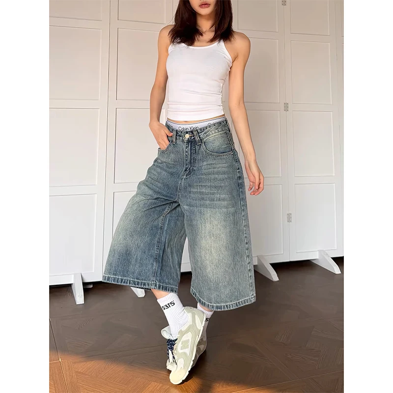 YIBASHU Women Y2k Blue Shorts Jeans Harajuku Style Baggy Denim Trouser Vintage Boyfriend Oversize Pants Japanese 2000s Clothes
YIBASHU Women Y2k Blue Shorts Jeans Harajuku Style Baggy Denim Trouser Vintage Boyfriend Oversize Pants Japanese 2000s Clothes