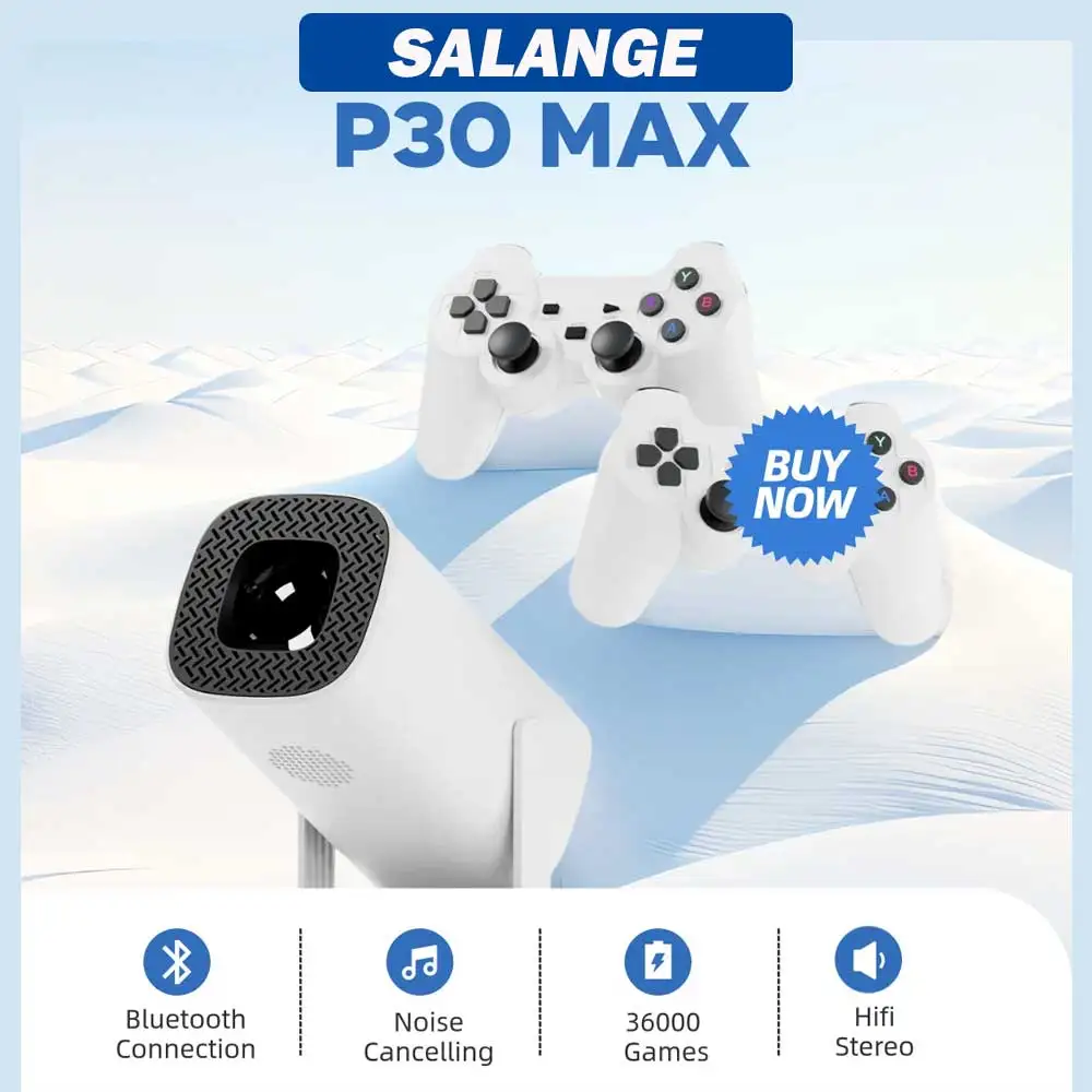 Salange P30 Max Game Projector Mini FreeStyle Home Theater for Xiaomi IOS Android Phone 720P Outdoor 1080P 4K Supported HDMI
Salange P30 Max Game Projector Mini FreeStyle Home Theater for Xiaomi IOS Android Phone 720P Outdoor 1080P 4K Supported HDMI
