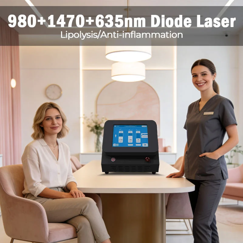 Customizable 980+1470+635+450nm Diode Laser Lipolysis System Anti-Inflammatory Therapy Body Slimming Face Lifting Machine
Customizable 980+1470+635+450nm Diode Laser Lipolysis System Anti-Inflammatory Therapy Body Slimming Face Lifting Machine