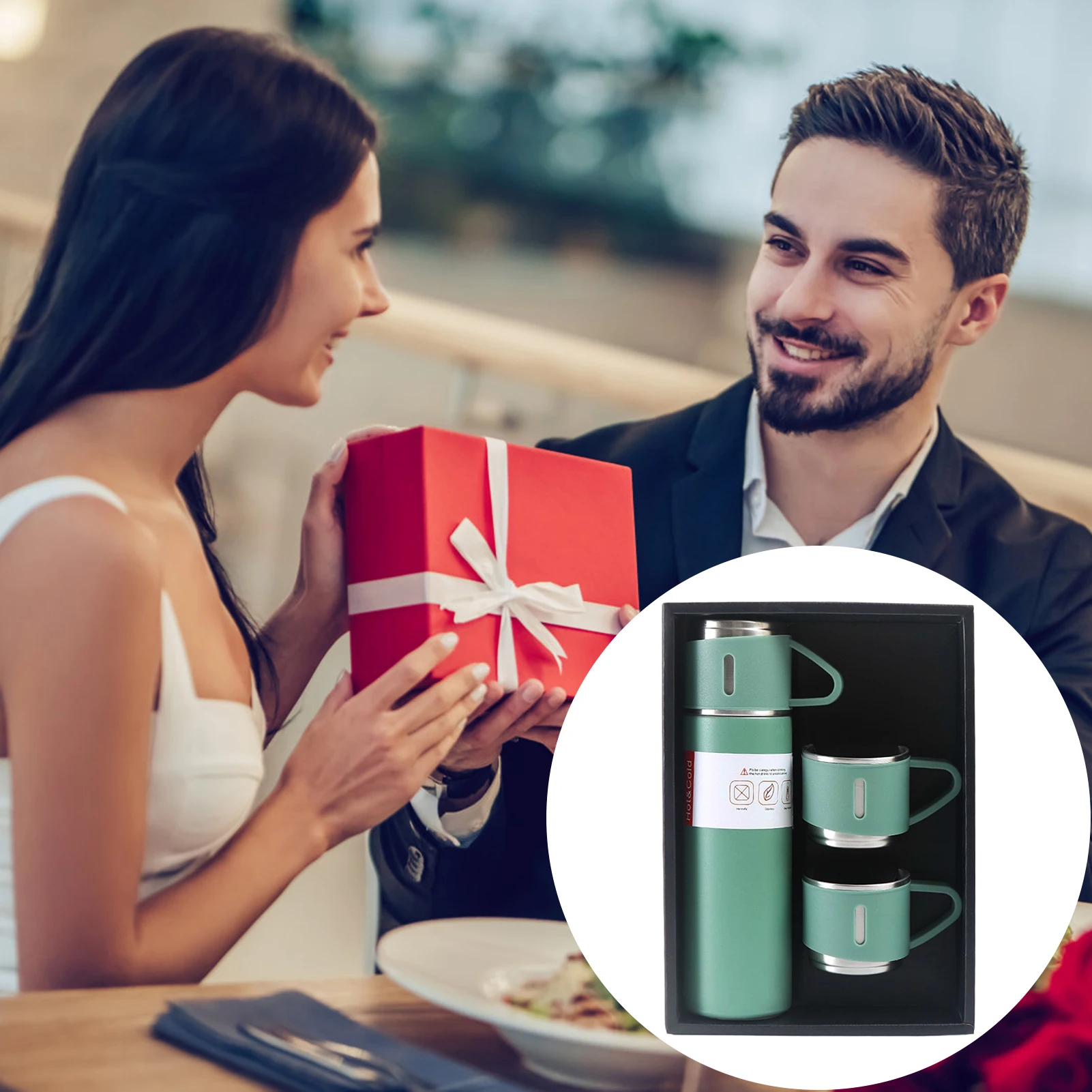 Vacuum Insulated Flask Set Easy to Clean Wide Mouth Portable Travel Mug for Birthday Gifts New Year's Gifts
Vacuum Insulated Flask Set Easy to Clean Wide Mouth Portable Travel Mug for Birthday Gifts New Year's Gifts