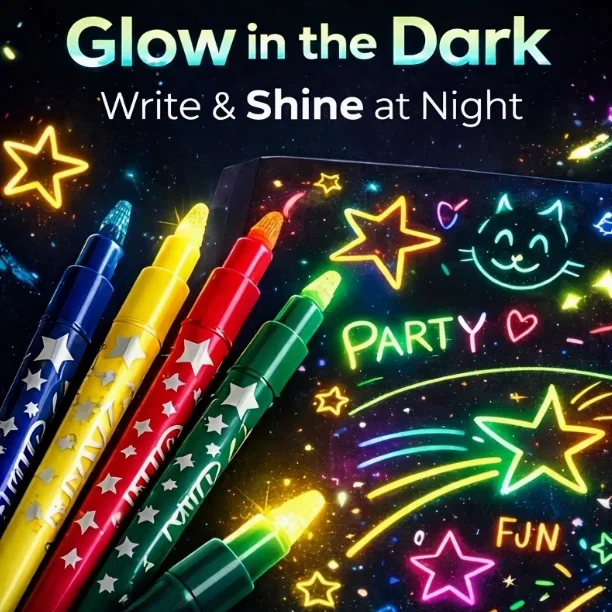 6 pcs Luminous Fluorescent Pens, Colorful Highlighter Markers for Writing Drawing Graffiti, Art Painting Pen Set
6 pcs Luminous Fluorescent Pens, Colorful Highlighter Markers for Writing Drawing Graffiti, Art Painting Pen Set
