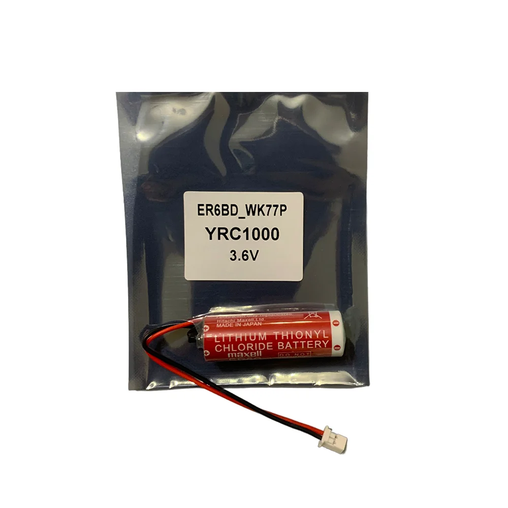 Genuine Yaskawa ER6BD_WK77P 3.6V 2000mAh Battery for YRC1000/GP7 GP8 Robot Control Cabinet - HW1483880-A
Genuine Yaskawa ER6BD_WK77P 3.6V 2000mAh Battery for YRC1000/GP7 GP8 Robot Control Cabinet - HW1483880-A