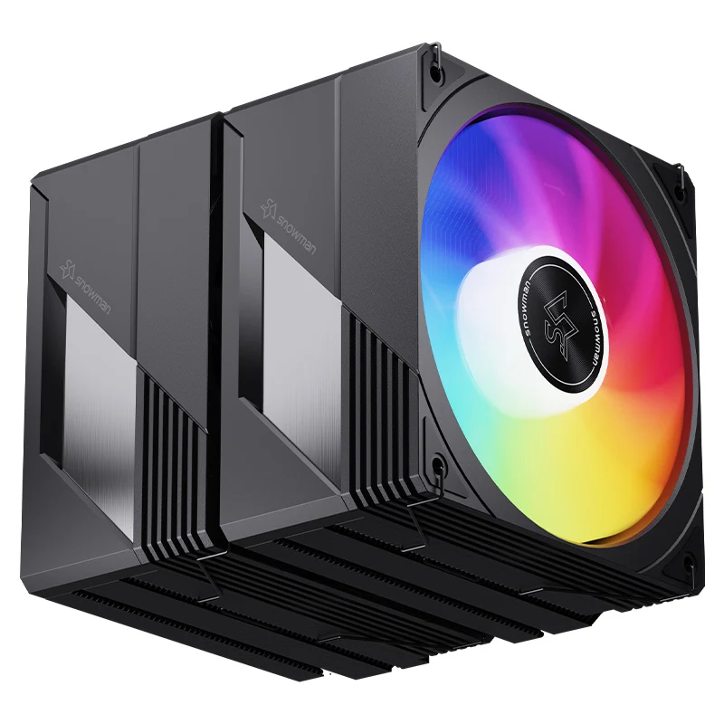 8 Fluid Bearing Copper Aluminum CPU Cooling Radiator ARGB Fan 120mm 76.8CFM 1700/AM5 Black Flat New Top Side
8 Fluid Bearing Copper Aluminum CPU Cooling Radiator ARGB Fan 120mm 76.8CFM 1700/AM5 Black Flat New Top Side