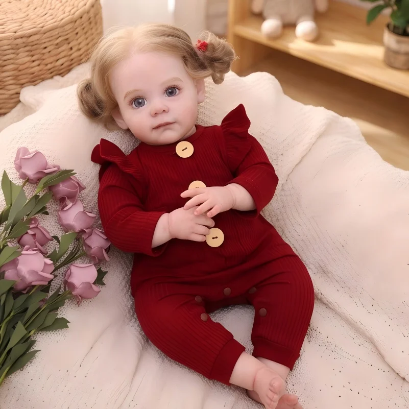 20 Inch Realistic Lifelike Reborn Baby Doll Soft Vinyl Newborn Bebe With Red Wool Outfit Baby Alive Playmate DIY For Doll Enthusiasts and Collectors
20 Inch Realistic Lifelike Reborn Baby Doll Soft Vinyl Newborn Bebe With Red Wool Outfit Baby Alive Playmate DIY For Doll Enthusiasts and Collectors