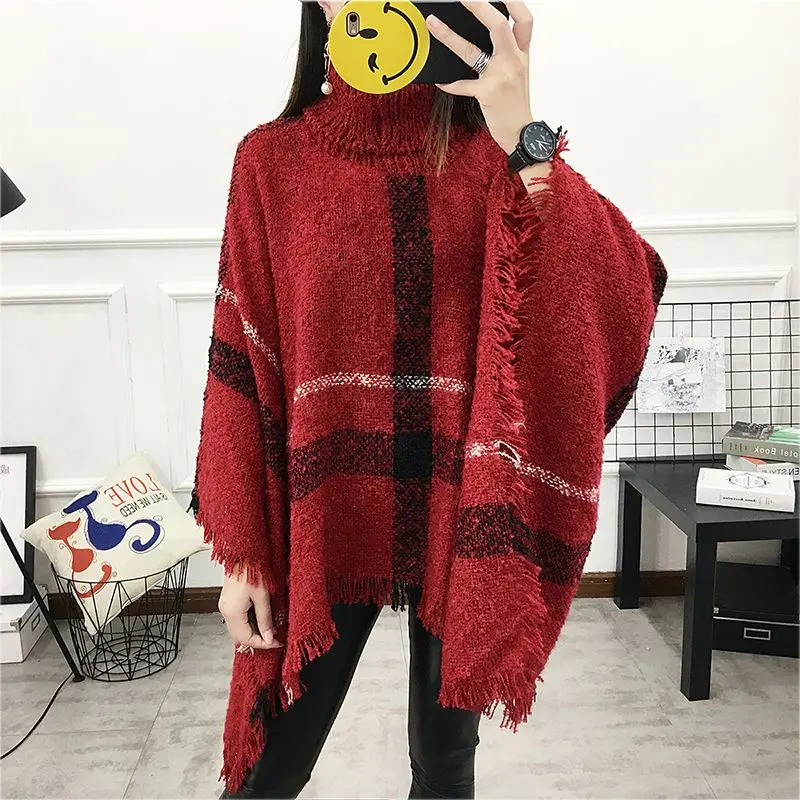 Women's Spring and Autumn New Korean Turtleneck Plaid Striped Tassel Sleeveless Sweater Midi Asymmetrical Draped Pullover Tops
Women's Spring and Autumn New Korean Turtleneck Plaid Striped Tassel Sleeveless Sweater Midi Asymmetrical Draped Pullover Tops