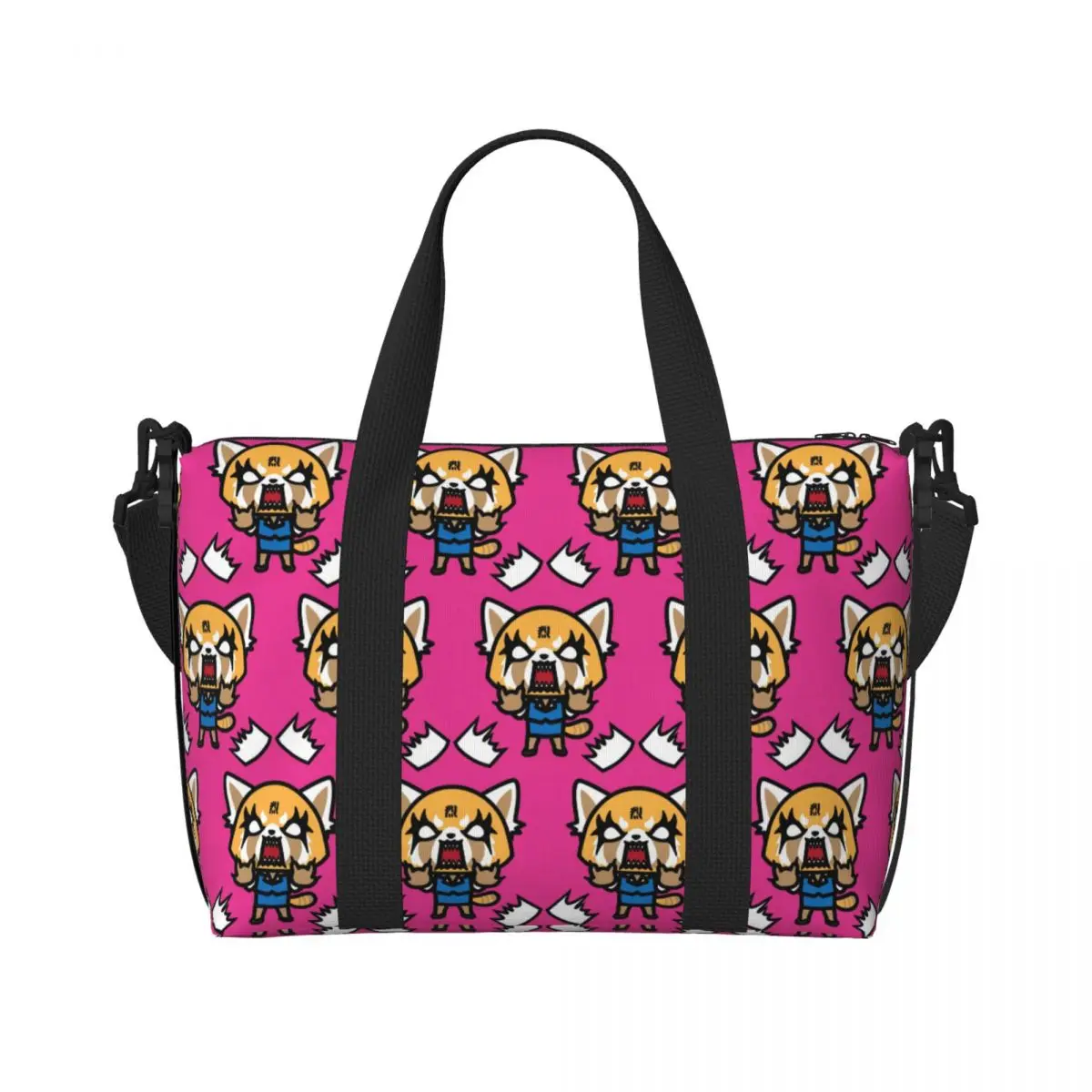 Custom Japan Cartoon Aggretsuko Anime Beach Tote Bag Women Extra Large Gym Carry On Travel Shopping Bags
Custom Japan Cartoon Aggretsuko Anime Beach Tote Bag Women Extra Large Gym Carry On Travel Shopping Bags