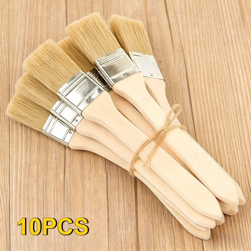 10PCS Pig Mane Brushes Suitable for Art Handicrafts Plastering Painting Glue Application Wooden Handles Brushes Brushe
10PCS Pig Mane Brushes Suitable for Art Handicrafts Plastering Painting Glue Application Wooden Handles Brushes Brushe