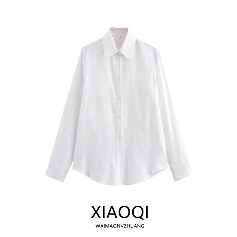 Spring 2025 Women's Faion Commute Versatile Texture Simple Long Sve Collared irt New Arrival Ele Loose Fit Regular...
Spring 2025 Women's Faion Commute Versatile Texture Simple Long Sve Collared irt New Arrival Ele Loose Fit Regular...