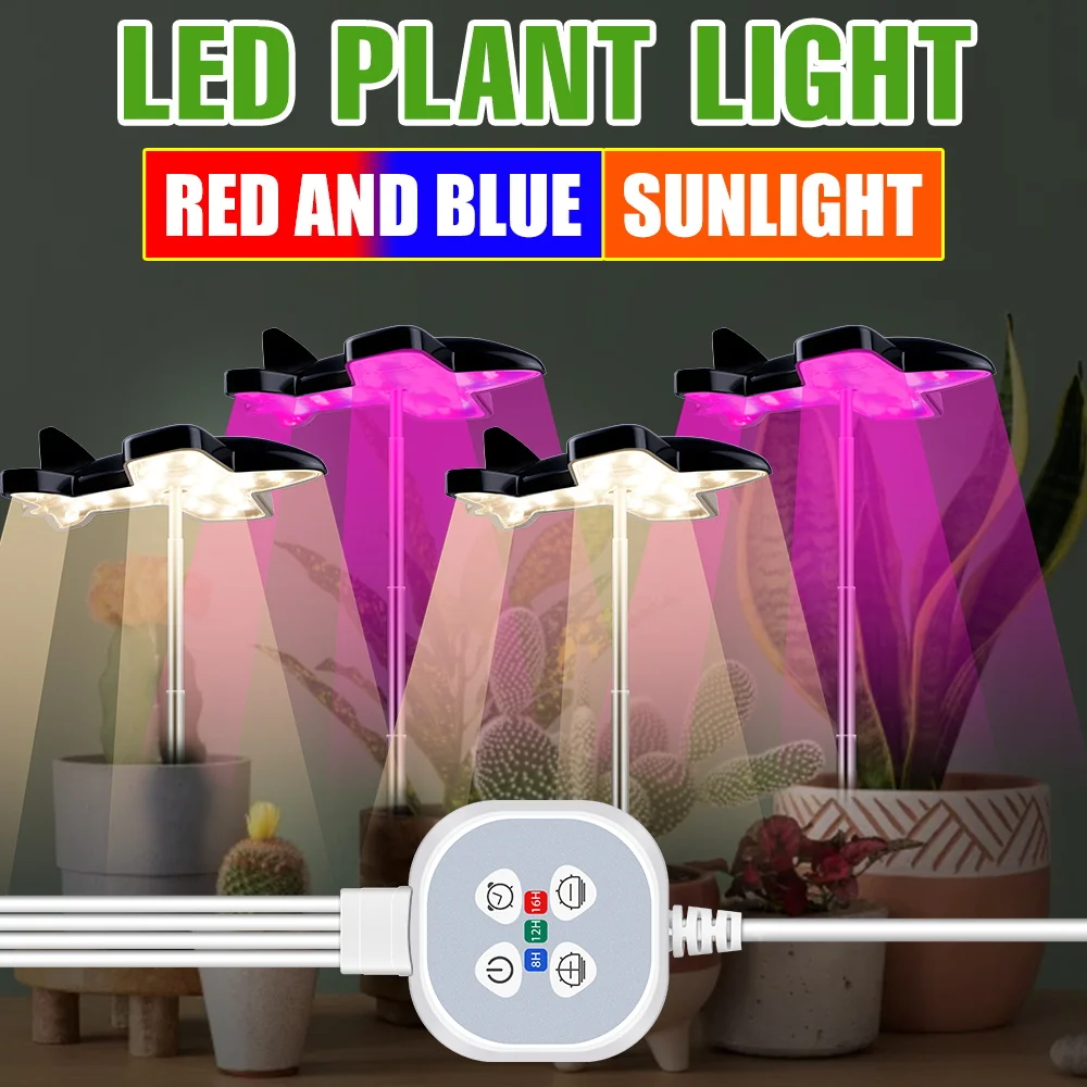 USB Powered LED Plant Grow Light Auto Timer 8H/12H/16H Full Spectrum Indoor Planting Fill Lamps 5V Succulent Seedling Veg Flower
USB Powered LED Plant Grow Light Auto Timer 8H/12H/16H Full Spectrum Indoor Planting Fill Lamps 5V Succulent Seedling Veg Flower