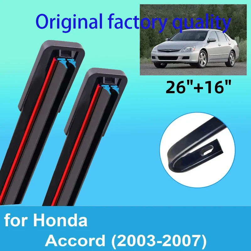 2PCS Car Wiper Blades for 2003-2007 Honda Accord Front Windscreen Windshield Double Rubber Car Accessories 2004 2005 2006 2007
2PCS Car Wiper Blades for 2003-2007 Honda Accord Front Windscreen Windshield Double Rubber Car Accessories 2004 2005 2006 2007