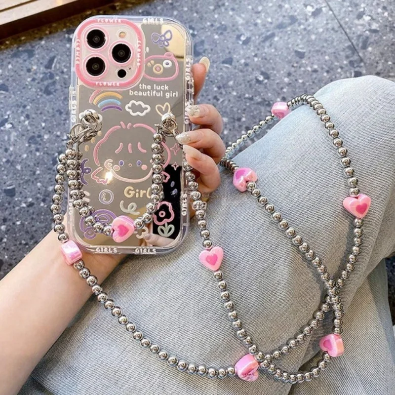 Cute cartoon luck girl plating mirror case for iPhone 16 15 14 13 12 mini 11 pro Max X XR Xs soft bumper hard back cover Funda 
Cute cartoon luck girl plating mirror case for iPhone 16 15 14 13 12 mini 11 pro Max X XR Xs soft bumper hard back cover Funda