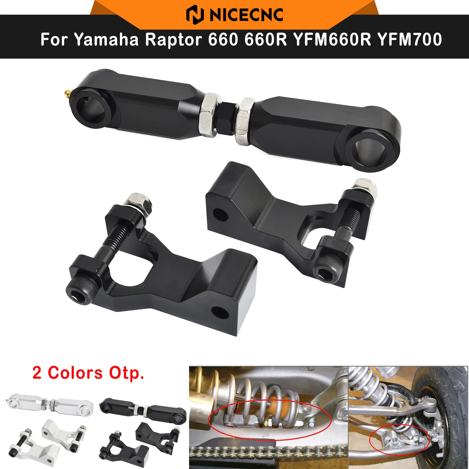 NICECNC ATV Front Rear Lowering Kit For Yamaha Raptor 700 700R YFM700 2006-2019 660 660R YFM660R 2001-2005 350 YFM350 2004-2013
NICECNC ATV Front Rear Lowering Kit For Yamaha Raptor 700 700R YFM700 2006-2019 660 660R YFM660R 2001-2005 350 YFM350 2004-2013