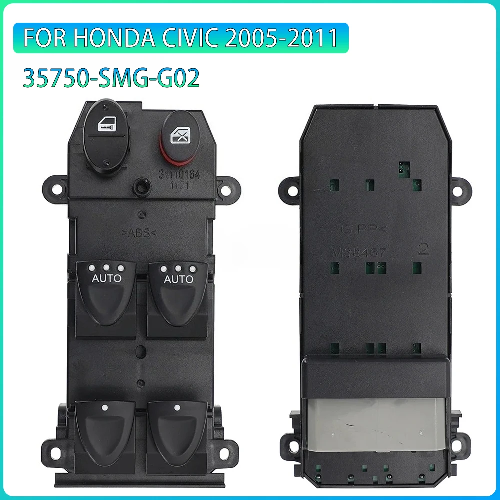 For Honda Civic 2005 2006 2007 2008 2009 2010 2011 Left Front Power Window Switch 2 AUTO 35750-SMG-G02 22Pin LHD
For Honda Civic 2005 2006 2007 2008 2009 2010 2011 Left Front Power Window Switch 2 AUTO 35750-SMG-G02 22Pin LHD