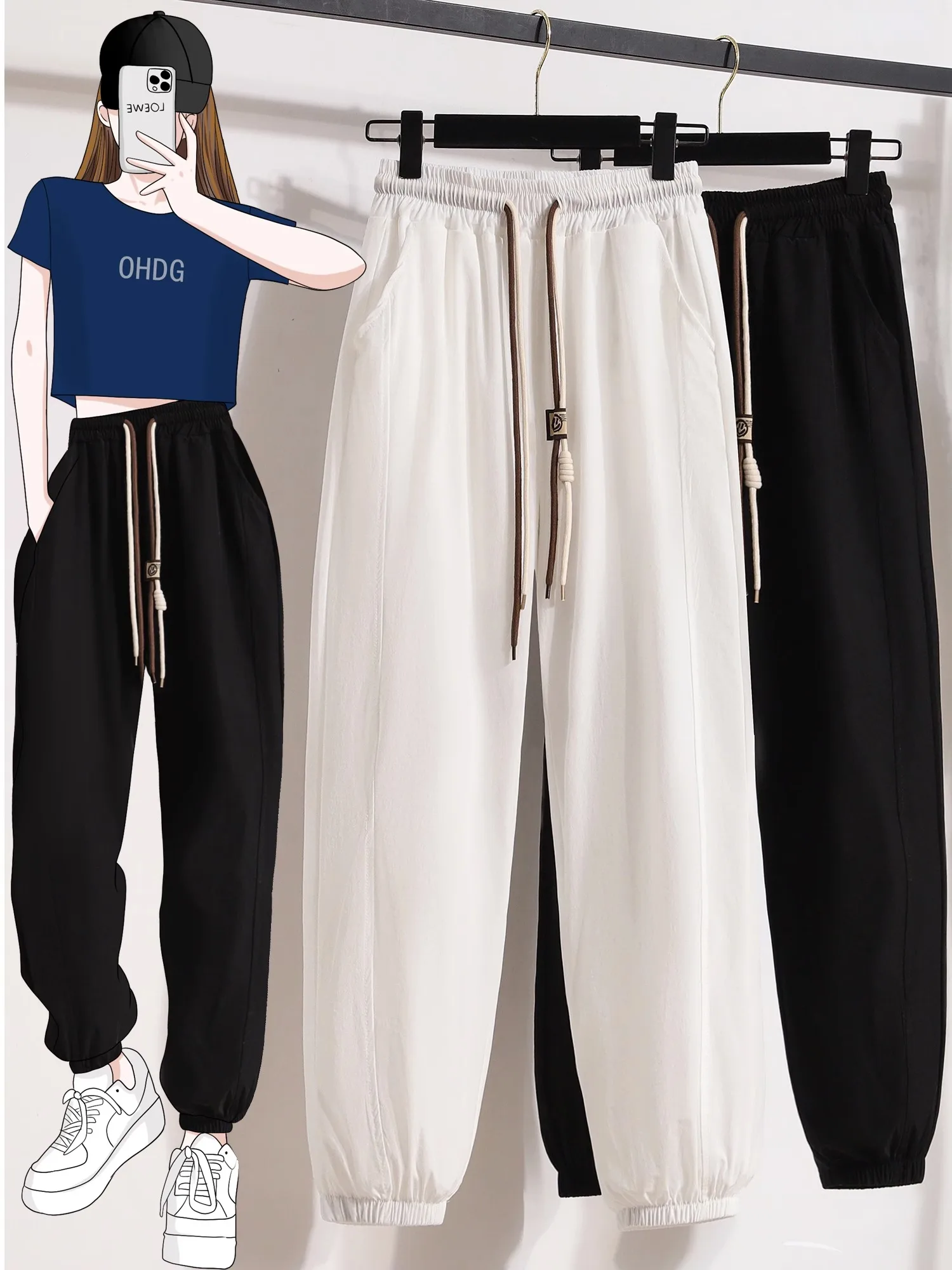 Ice Silk Qui Dry Sports Pants Women's Summer Thin New Loose Cuffed Sweatpants Small Size Casual Harlan Pants High Waist Lon...
Ice Silk Qui Dry Sports Pants Women's Summer Thin New Loose Cuffed Sweatpants Small Size Casual Harlan Pants High Waist Lon...