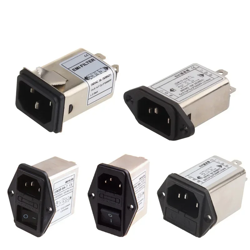 10A 250 V AC IEC Input Module AC Power Outlet With Filter Fuse For CW1D CW1C CW2A CW2C CW2B CW2A/AR AR06D1/AR10D1
10A 250 V AC IEC Input Module AC Power Outlet With Filter Fuse For CW1D CW1C CW2A CW2C CW2B CW2A/AR AR06D1/AR10D1