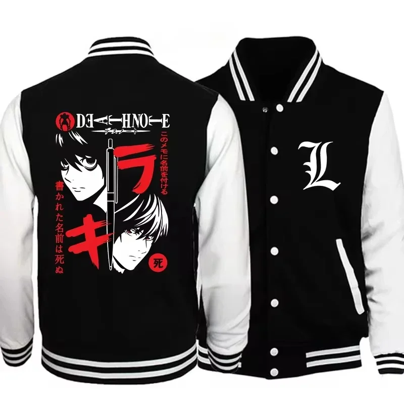 2024 Autumn and Winter Classic DEATH NOTE Pattern Printed Baseball Shirt Men's and Women's Outdoor Street Sweatshirt Jacket Top
2024 Autumn and Winter Classic DEATH NOTE Pattern Printed Baseball Shirt Men's and Women's Outdoor Street Sweatshirt Jacket Top