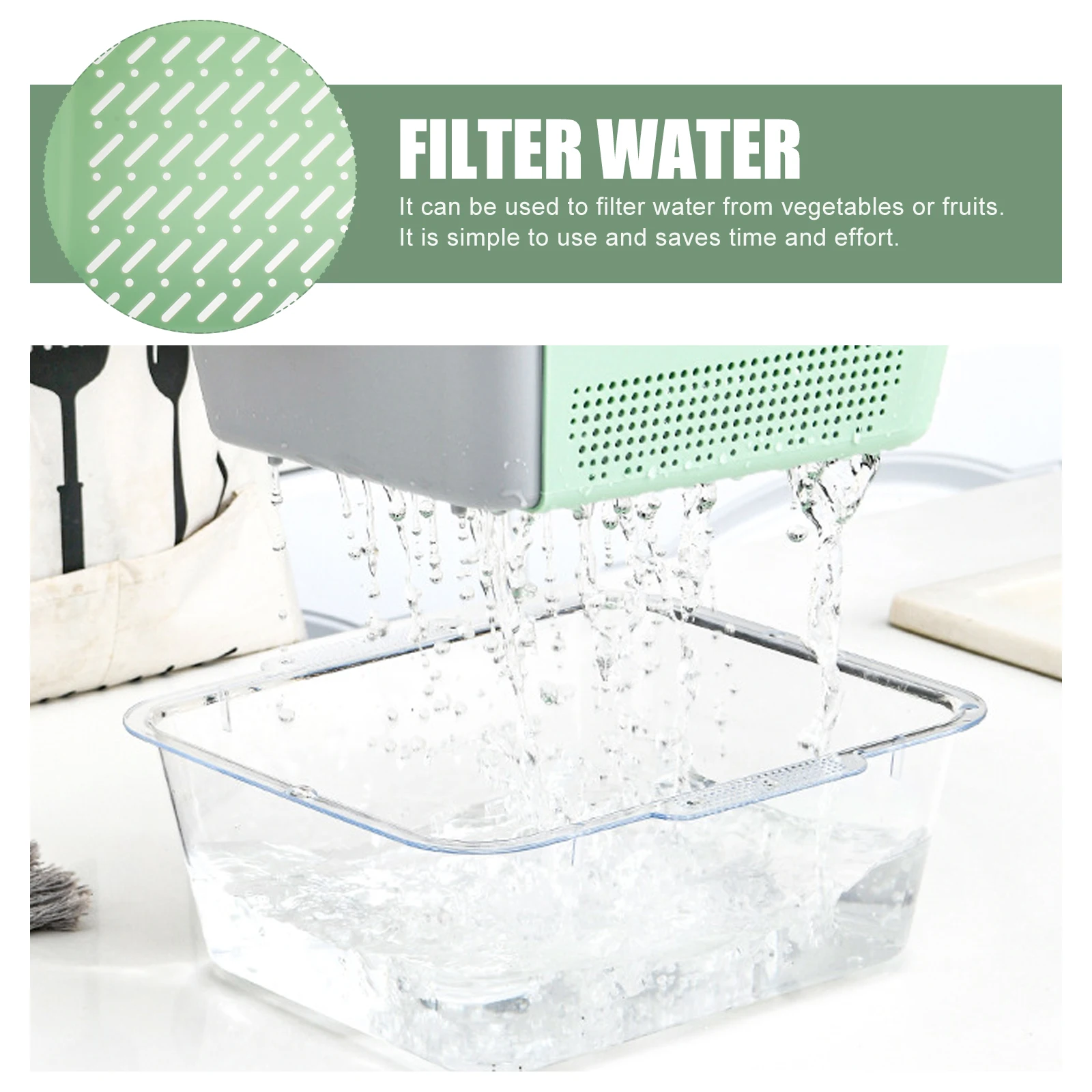 Multifunctional Drain Basket Household Vegetable Fruit Strainer Kitchen Container Fine Mesh Design Lightweight Easy
Multifunctional Drain Basket Household Vegetable Fruit Strainer Kitchen Container Fine Mesh Design Lightweight Easy