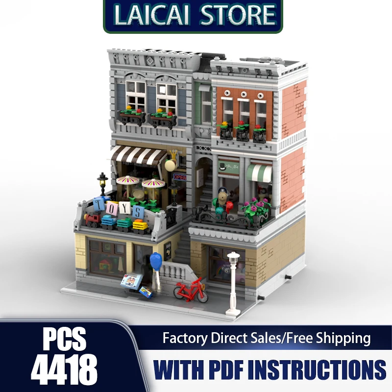 Modular City Building Model Moc Building Blocks Old Town Square Toy Store Model Technology Bricks Model DIY Assembly Holiday Toy
Modular City Building Model Moc Building Blocks Old Town Square Toy Store Model Technology Bricks Model DIY Assembly Holiday Toy