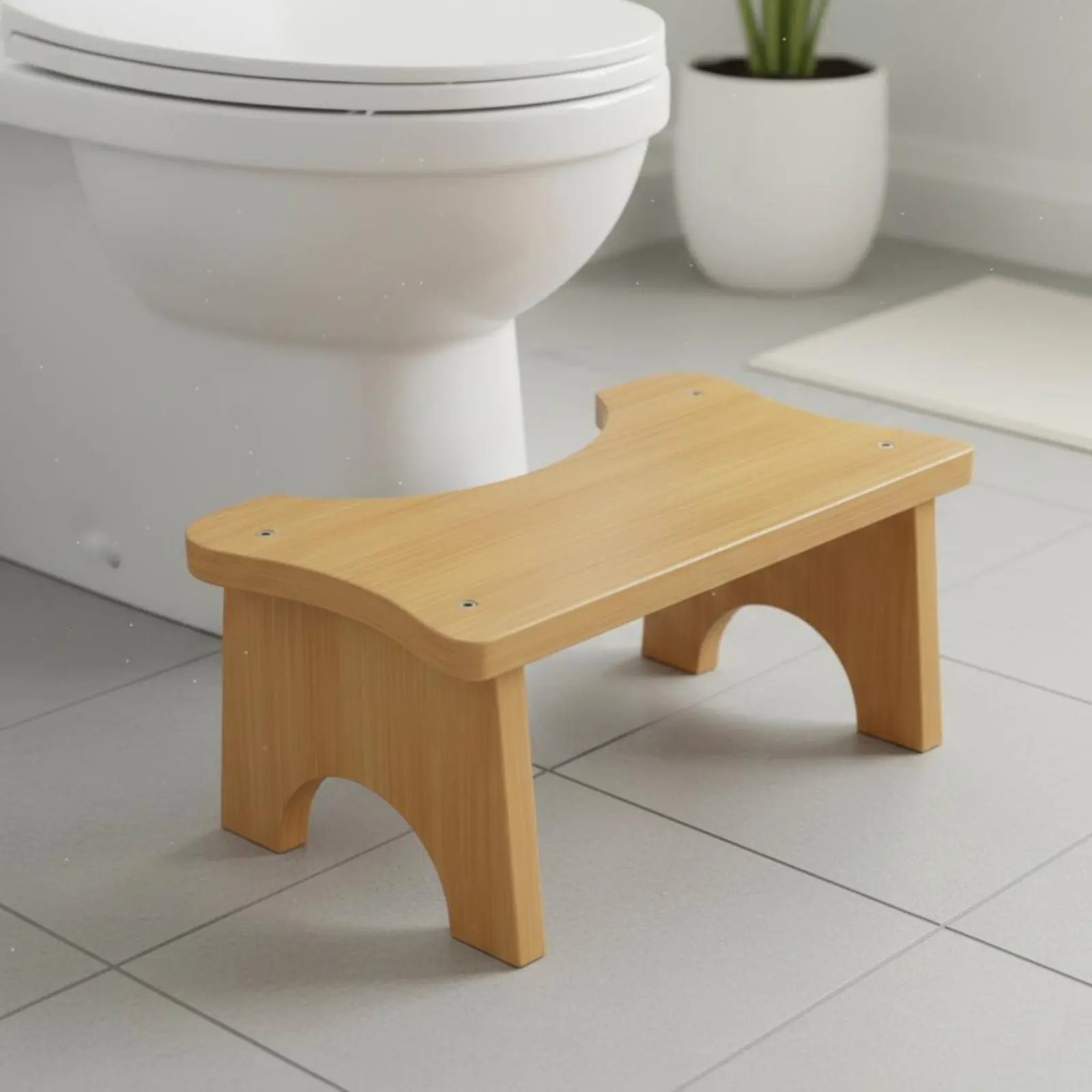 Bamboo Toilet Stool Rounded Corners Toilet Footrest Squatting Potty Stool Ergonomic Design Footstool Lightweight & Portable
Bamboo Toilet Stool Rounded Corners Toilet Footrest Squatting Potty Stool Ergonomic Design Footstool Lightweight & Portable